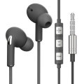 EARDECO Skin-friendly Wired Headphones In-Ear 3.5mm Mobile Head... (TYPE: CLASSICAL | COLOR: SILVER)