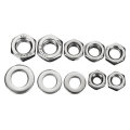 Suleve MXSN2 255pcs Stainless Steel Nylon Lock Nuts Full Nuts Washers Kit M4 M5 M6