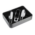 3Pcs Silver Remote Key Case Fob Cover For Porsche Panamera Macan Cayman 91