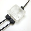 Transparent IP68 Waterproof UV Junction Box Sunproof Multiple Ways Plastic Electrical Case Cable Wir