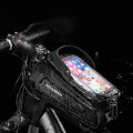 ROCKBROS B68 1.7L 8inch Bike Phone Bag Touch Screen Waterproof Phone Mount Bag Bicycle Front Tube Fr