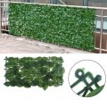 25x50cm Artificial Ivy Leaf Fence Green Garden Yard Privacy Screen Hedge Plants for Outdoor Home Dec