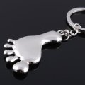 Foot Model Keychain Classic 3D Simulation Foot Personalized Gifts Chain Ring Keyring