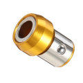 Drillpro 5pcs 6.35mm Screwdriver Bit Head Magnetic Ring Metal Strong Magnetizer Screws Ring Screw Ma