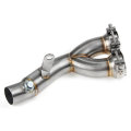 Motorcycle Exhaust Cut Mid Link Pipe For Yamaha YZF R6 Middle Pipe Connector 2006-2019