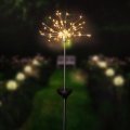 LUSTREON Solar Powered Warm White 90 LED Firework Starburst Landscape Lawn Light for Outdoor Garden