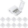 10Pcs LED Strip Lights with RGBW Solder-free Quick Connector 5pin 10mm Buckle Bayonet Clip Accessori
