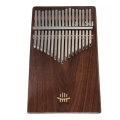 HLURU 17 Key Kalimba Finger Piano Thumb Wood Musical Instrument For Beginner Walnut