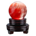 Red Citrine Calcite Quartz Gemstone Stand Crystals Sphere Ball Healing 60mm-80mm