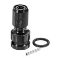 2Pcs 1/2 Inch Square To 1/4 Inch Hex Female Telescopic Socket Adapter Drill Chuck Converter Impact D