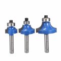 3pcs 1/4 Inch Shank Router Bits Trimming Cutter Woodworking Tool