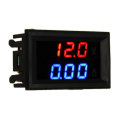 3pcs nMini Digital Voltmeter Ammeter DC 100V 10A Voltmeter Current Meter Tester Blue+Red Dual LED Di