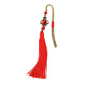 Tassel Metal Bookmark Drop/Butterfly Shape Vintage Chinese Cosplay... (TYPE: BUTTERFLY | COLOR: RED)