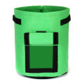 2Pcs 10 Gallon 37L Green Potato Planting Bag Pot Planter Vegetable Container Growing Garden