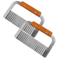 Kitchen Stainless Steel Crinkle Cutters Crinkle Cutting Tool French Fry Slicer Stainless Vegetable S