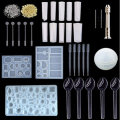 78Pcs/Set Resin Casting Mold Kit Silicone Mould Making Jewelry Pendant Mould Craft DIY Set