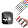 bluetooth Wireless BBQ Thermometer Smart Cooking Tools with 6 Probes Alarm Timer Free APP for Phone