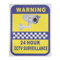 6Pcs CCTV Camera Warning Stickers Surveillance Vinyl Decal Video Security Sign