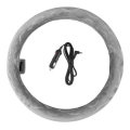 12V Car Auto Heated Steering Wheel Cover Heating Warm Winter Warm Cover