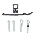 Extended Landing Gear Skid Heightened Leg Protector Feet with Camera Frame Holder for MJX B12 RC Dro