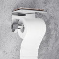 Stainless Steel Toilet Paper Roll Towel Holder Tissue Bath Accessory Storage Hooks