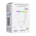 XS-SSA12 AC100-250V 16A EU Electricity Statistics RGB Scene Light Smart Wifi Socket Mobile Phone Tim