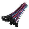 Excellway 10 sets JST 15cm SM 4Pin 22AWG Wire Male and Female Connectors Wire Pitch 2.54mm
