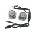 EQKIT Mini Speaker DIY Kit USB Power Amplifier Wire Control Small Speaker DIY Speaker Parts