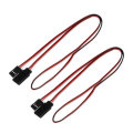 2Pcs 60cm 30 Core Y Type Servo Extension Lead Wire Cable JR Male to Female for RC Servo