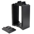Multifunctional Storage 2 Game Controller Charging Stand Dock Station for PS4