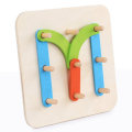 Early Education Wood 80pcs/Case Graphic Carton Colorful Building Blocks Children Toys