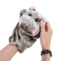 27cm Baby Plush Toys Cute Cartoon Hippo Hand Puppet Baby Kids Doll Plush Toy Hand Puppets
