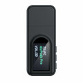 T1 2 in 1 Bluetooth 5.0 Adapter USB AUX Wireless Audio Receiver Transmitter with Display Screen