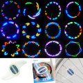 BIKIGHT 30 Colorful Patterns Bike LED Light Bicycle Cycling Spoke Wire Tire Tyre Wheel LED Bright Bi