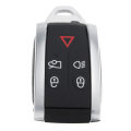 5 Buttons Remote Keyless Fob Case Shell with Uncut Key Blade For Jaguar XF XK XKR