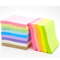 5 Pcs Self-Stick Notes Sticky Notes Colorful Bookmark Candy-colored Striped Horizontal Note Sticky N