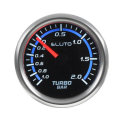 ELUTO F20976 2`` 52mm Car Turbo Boost Pressure Gauge Meter -1~2 Bar LED 12V Brushless Motor