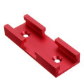 80mm Red T Slot T-track Connector Miter Track Jig Fixture Slot Connector 30x12.8mm For Table Saw Rou