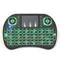 I8 Russian Wireless Three Color Backlit 2.4GHz Touchpad Keyboard Air Mouse