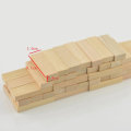 48Pcs Wood Block Carving Natural Wooden 51x16x9mm DIY Model Building Crafts Making Decorations