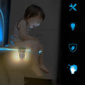 3 in 1 Toilet UV Night Light 16 Colors Changeable LED UV Toilet Bowl LED Luminaria Lamp Motion Senso