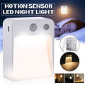 LED Motion Sensor Night Light Automatic Turn On /  Off Human Movement Sense Lamp