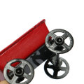 Dollhouse Metal Miniature Toy Red Small Pulling Cart Garden Furniture Accessories