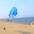 3D Huge Soft Parafoil Blue Dolphin Kite Outdoor Sport Entertainment Kite Frameless