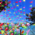80M 150PCS Multicolor Triangle Flag Pennant String Banner Ourdoor Decoration For Wedding Party Holid