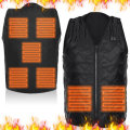 USB Heated Vest Winter Warm Electrical Sleevless Jacket Travel Heating Short Sleeve Cloth Coat