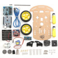 3Pcs/Pack 2WD Ultrasonic Smart Robot Car Chassis Tracking Car DIY Kit For