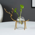 Desktop Hydroponic Vase Flowerpot Decoration Fresh Desktop Small Fi... (TYPE: B5PCS | COLOR: GOLDEN)