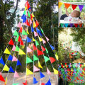 80M 150PCS Multicolor Triangle Flag Pennant String Banner Ourdoor Decoration For Wedding Party Holid