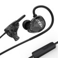 CCA CSA Wired Headphones HIFI Stereo Noise Reduction 10mm Dynamic ... (TYPE: WITHMIC | COLOR: BLACK)
